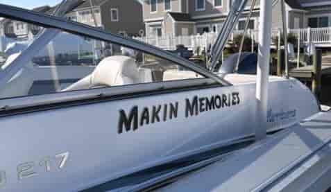 Custom Vinyl Boat Name