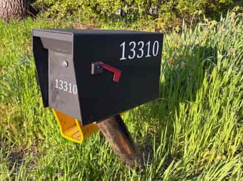 Custom Mailbox Vinyl Numbers
