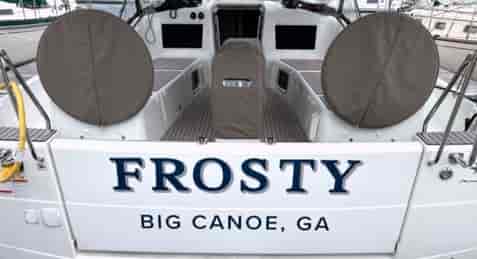 Custom Vinyl Boat Name