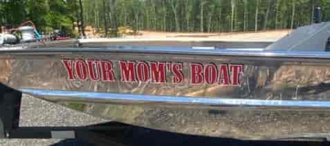 Custom Vinyl Boat Name