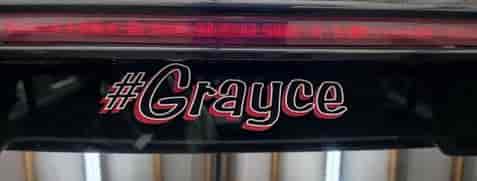 Submitted by: BeckyN, Pocatello, USA - Font used: Benguiat Frisky Custom Vinyl Car Lettering