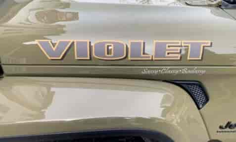 Submitted by: Anonymous, Some-City, USA - Font used: Placard Condensed Custom Vinyl Vehicle Lettering