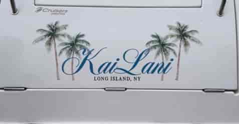 Custom Vinyl Boat Name