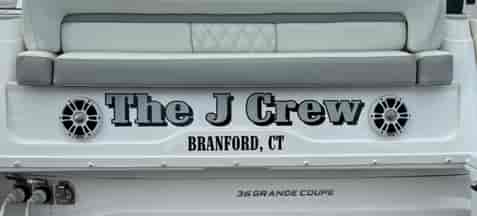 Custom Vinyl Boat Name