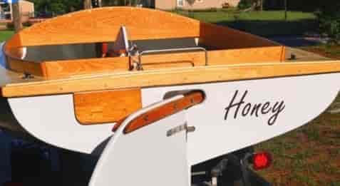 Custom Vinyl Boat Lettering