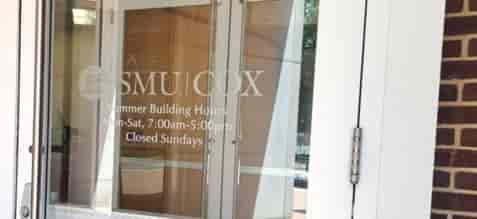Submitted by: Jim Tuley, Dallas, TX Custom Vinyl Logo For Office Door