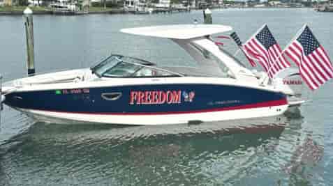 Submitted by: Tim Schoenberger, St. Petersburg, FL USA Custom Vinyl Boat Decals