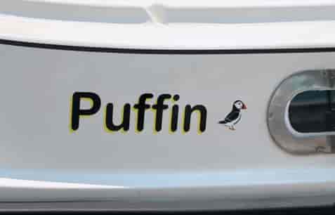 Custom Vinyl Boat Name