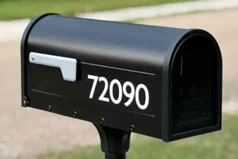 Submitted by: Ric, Abita Springs, USA - Font used: Agenda Custom Vinyl Mailbox Numbers