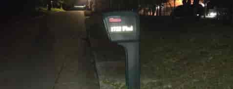Submitted by: Anonymous, Some-City, USA - Font used: Aldine 721 Reflective Vinyl Mailbox Numbers