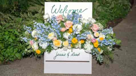 Custom Vinyl Lettering For Wedding Sign