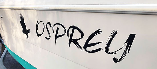 Custom Vinyl Boat Name Custom Vinyl Boat Name