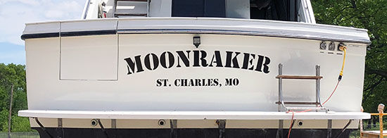 Custom Vinyl Boat Name Custom Vinyl Boat Name