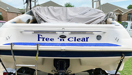 Custom Vinyl Boat Name Custom Vinyl Boat Name