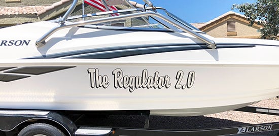 Custom Vinyl Boat Lettering Custom Vinyl Boat Lettering
