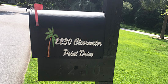 Custom Vinyl Mailbow Address Custom Vinyl Mailbow Address
