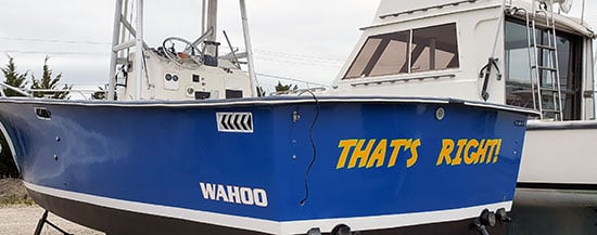 Custom Vinyl Boat Name Custom Vinyl Boat Name