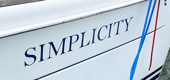 Custom Vinyl Boat Decal Custom Vinyl Boat Decal