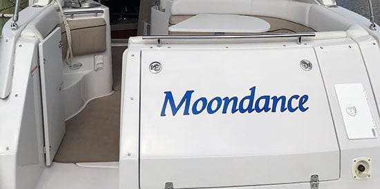 Custom Vinyl Lettering For Boat Name Custom Vinyl Lettering For Boat Name