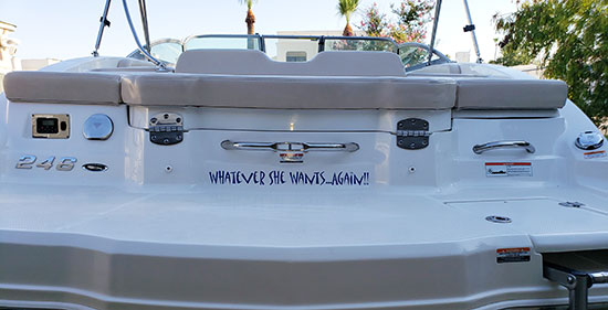 Custom Boat Name Custom Boat Name