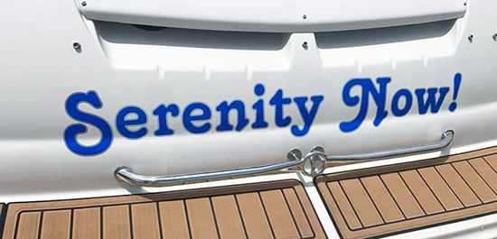 Custom Vinyl Boat Name Custom Vinyl Boat Name