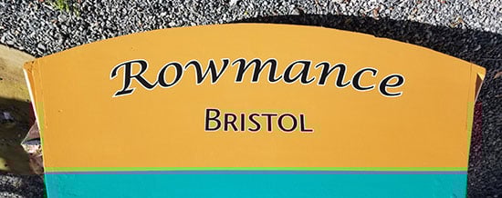 Custom Vinyl RowBoat Name Custom Vinyl RowBoat Name