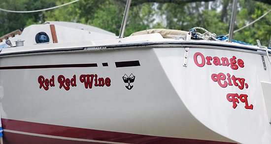 Custom Vinyl Boat Name And Logo Custom Vinyl Boat Name And Logo