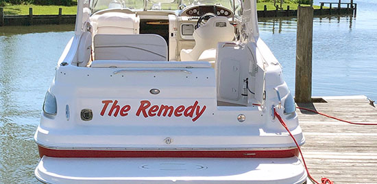 Custom Vinyl Boat Name Custom Vinyl Boat Name