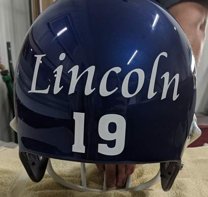 Football Helmet Lettering Vinyl Football Helmet Lettering Vinyl