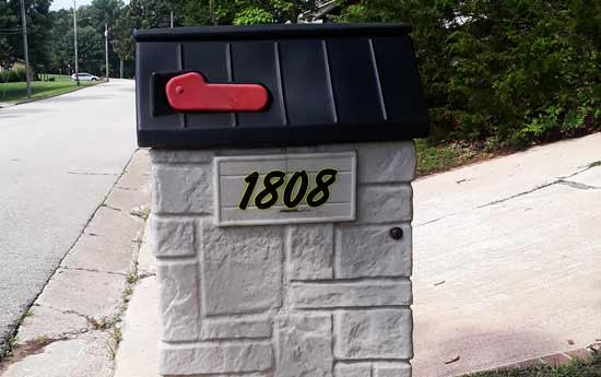Mailbox Vinyl Numbers Mailbox Vinyl Numbers