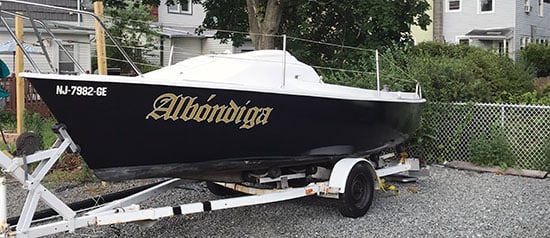 Custom Vinyl Boat Name Custom Vinyl Boat Name