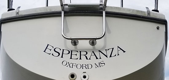 Custom Vinyl Boat Name Custom Vinyl Boat Name
