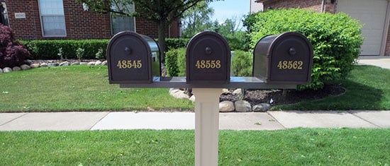 Custom Vinyl Mailbox Numbers Custom Vinyl Mailbox Numbers