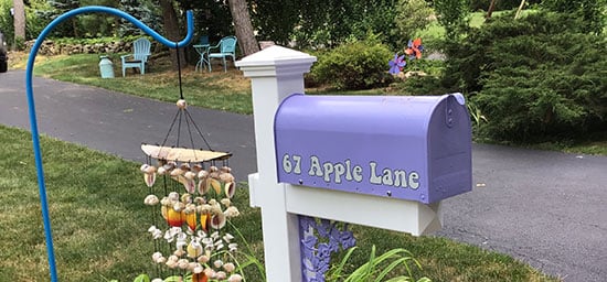 Submitted by: Anonymous, Some-City, USA - Font used: Kepp on Truckin Custom Vinyl Mailbox Address
