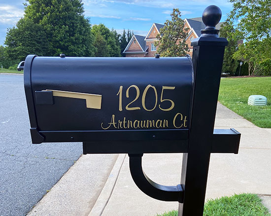 Submitted by: Happy Buyer, USA Custom Vinyl Mailbox Address