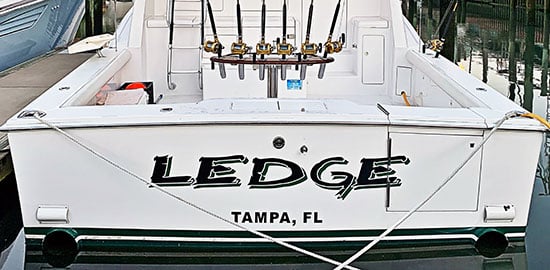 Custom Vinyl Boat Name Custom Vinyl Boat Name