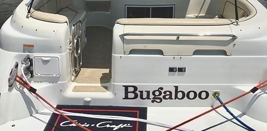 Custom Vinyl Boat Name Custom Vinyl Boat Name