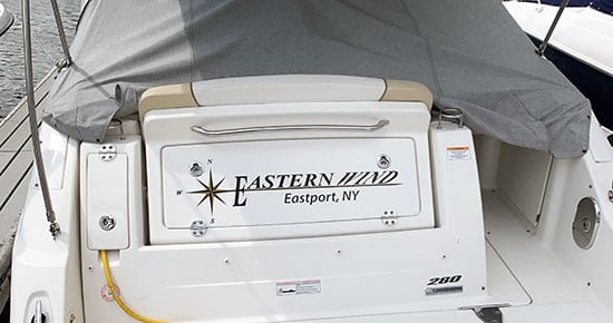 Cusotm Vinyl Boat Logo Cusotm Vinyl Boat Logo