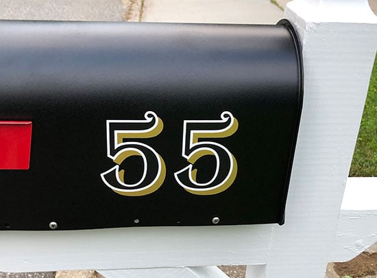 Submitted by: L.J, Some-City, USA Custom Vinyl Mailbox Number
