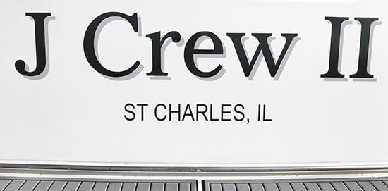 Custom Vinyl Boat Name Custom Vinyl Boat Name