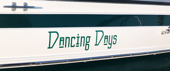 Custom Vinyl Boat Lettering Custom Vinyl Boat Lettering