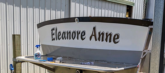 Custom Vinyl Boat Name Custom Vinyl Boat Name