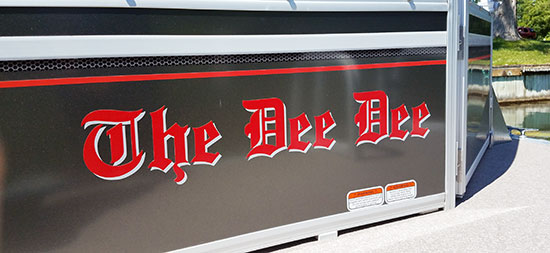Custom Vinyl Boat Name Custom Vinyl Boat Name