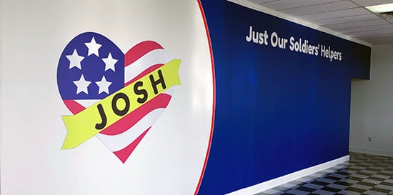 Submitted by: Scott Ariotti, Just Our Soldiers’ Helpers, Longwood, FL Custom Vinyl Wall Decal