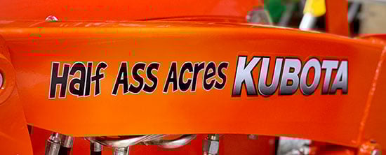 Custom Vinyl Lettering For Tractor Custom Vinyl Lettering For Tractor