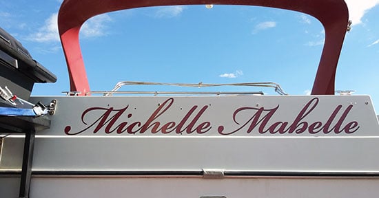 Custom Vinyl Boat Name Custom Vinyl Boat Name