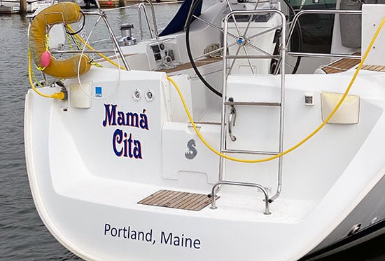 Custom Vinyl Boat Name Custom Vinyl Boat Name
