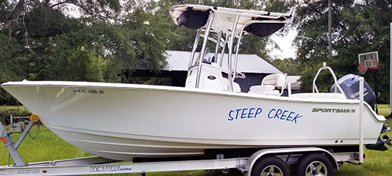Custom Vinyl Boat Decal Custom Vinyl Boat Decal