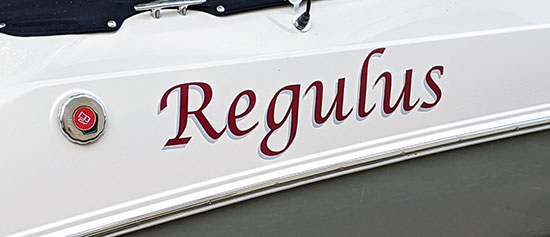 Custom Vinyl Boat Name Custom Vinyl Boat Name