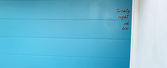 Custom Vinyl Garage Lettering Custom Vinyl Garage Lettering